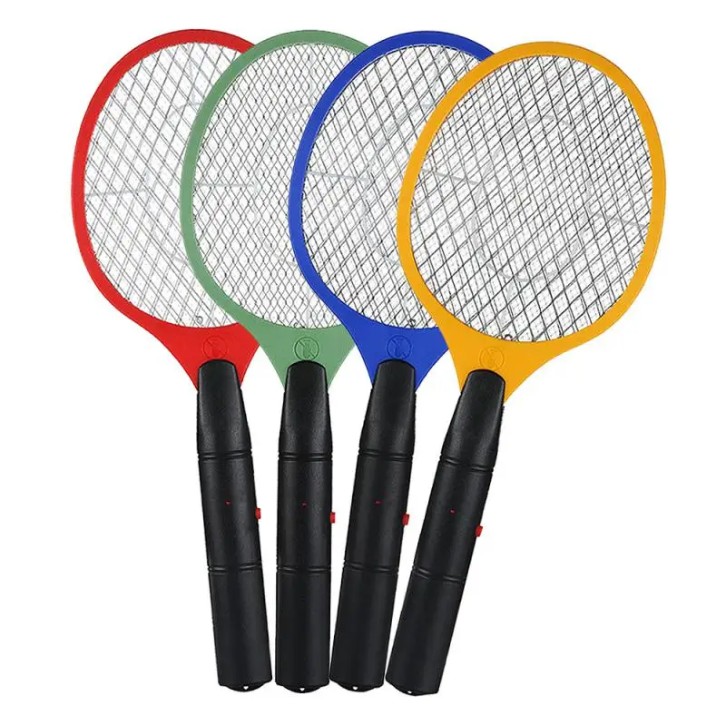 

Battery Powered Mosquito Swatter Operated Hand Racket Electric Insect Pest Bug Mosquito Zapper Killer Swatter Indoor And Garden