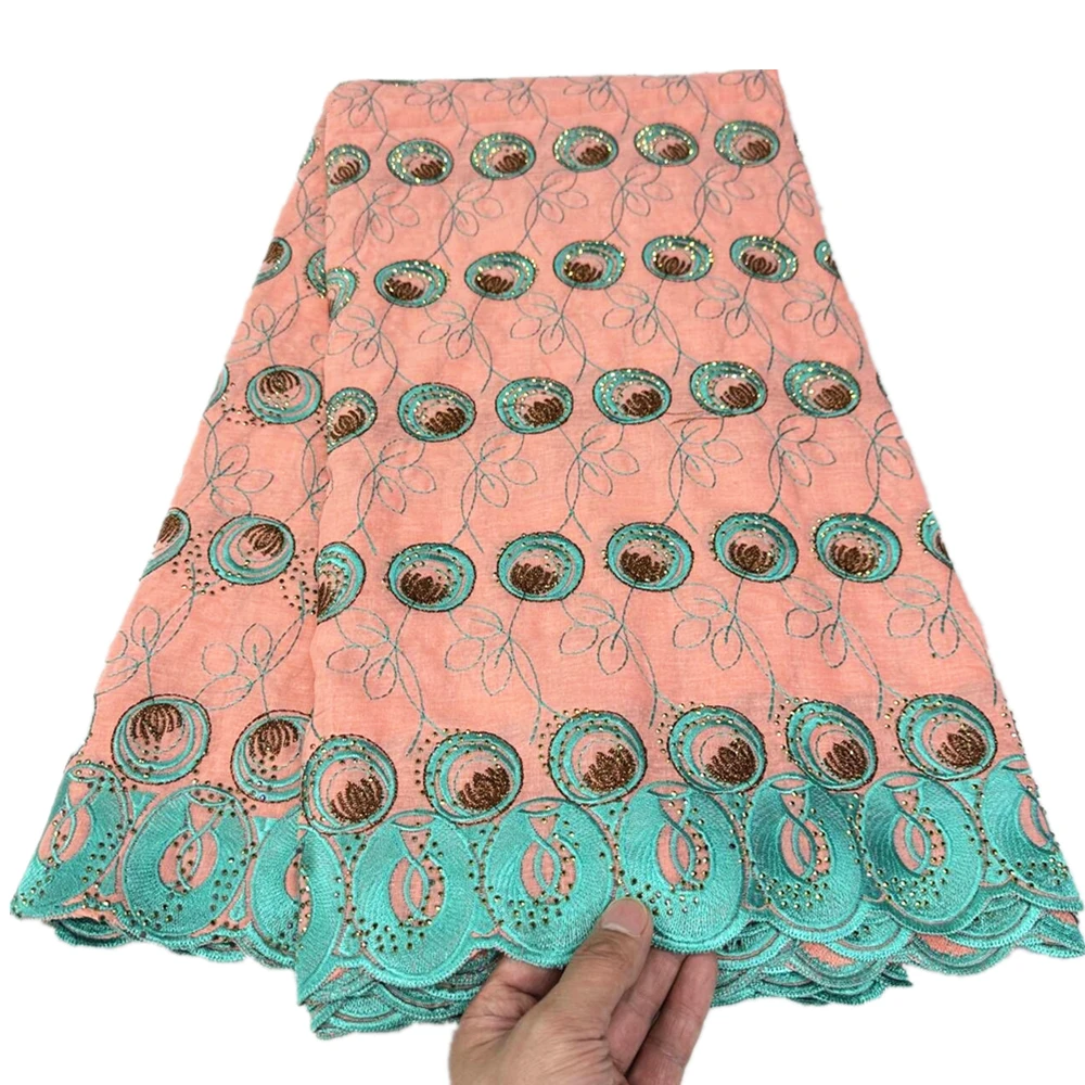 

High Quality Cotton Voile Laces In Switzerland For Party Dress Sewing 5 Yards Per Lot