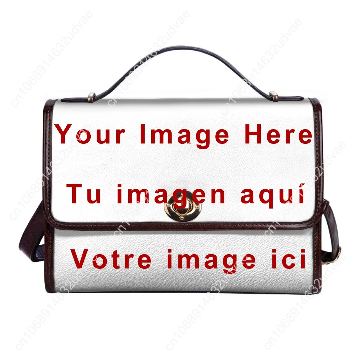 Personalized PU Leather Saddle Bags for Women Ladies Tote Custom DIY Printing Elegant Women's Handbag Brand Design Crossbody Bag