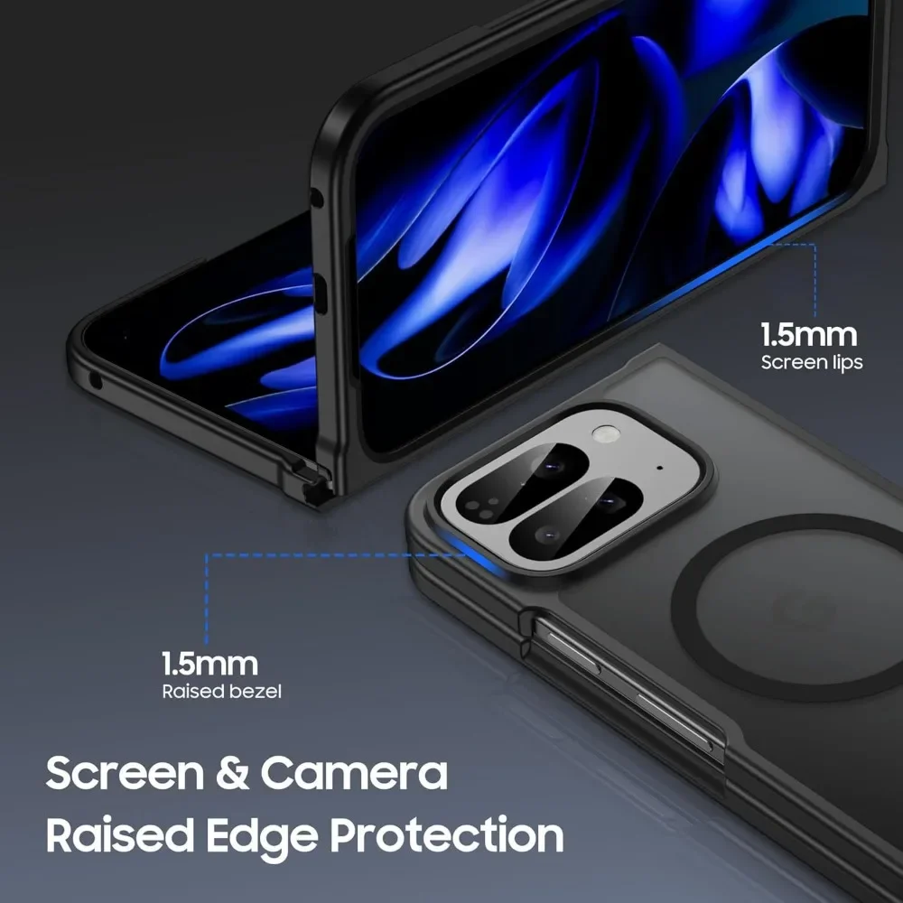 Elegant Translucent Magnetic Phone Case with Anti-Drop Protection and Wireless Charging Compatibility