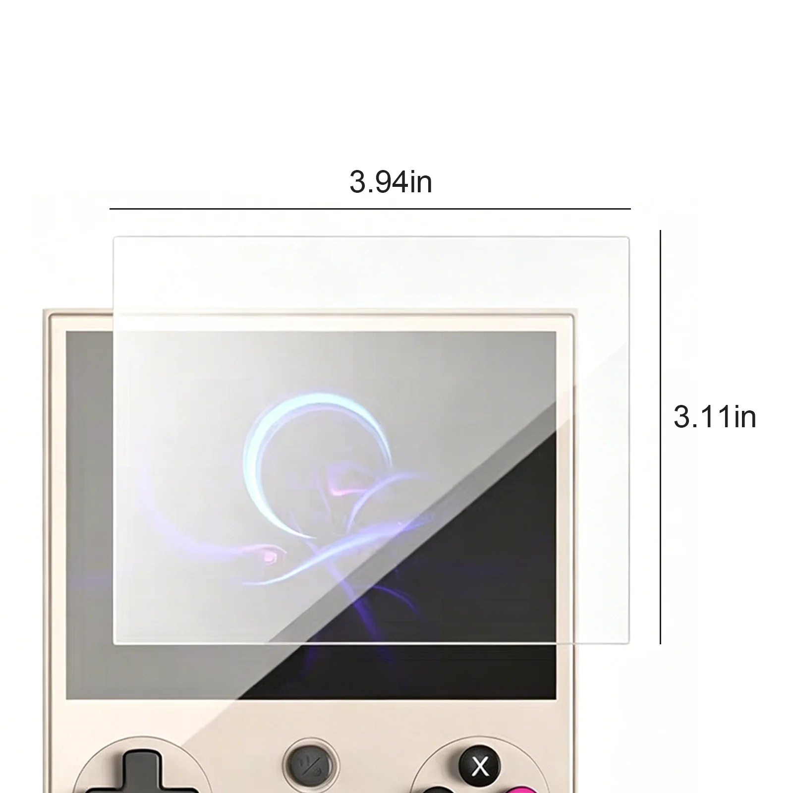 Anbernic RG477V 휴대용 게임 콘솔 게임 콘솔 필름용 2팩 HD 투명 스크린 가드, 긁힘 방지 및 지문 방지