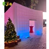 Large Inflatable Nightclub Cube Tent Portable Air Cube  Square Gazebo Event Room Tent House with Disco Light & Blower For Party 3