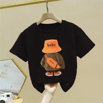 Summer Baby Girls Clothes Set Children Boy Cartoon Bear Tshirts and Shorts 2 Pieces Suit Kid Casual Top Bottom Outfit Tracksuit 4