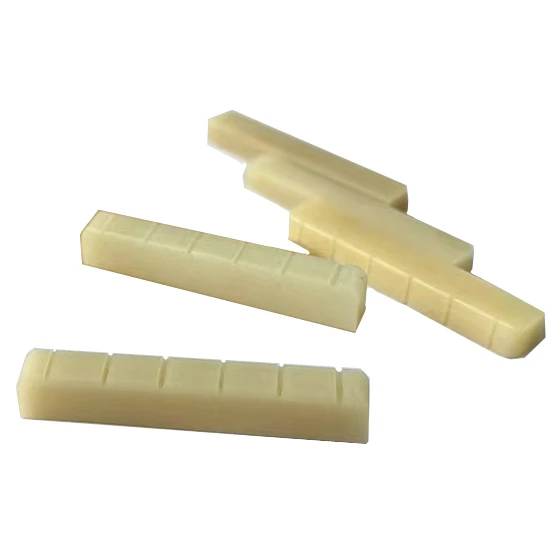 10x Unbleached Cattle BONE Nut for Classical Guitar 52x6x9mm Luthier DIY Saddle