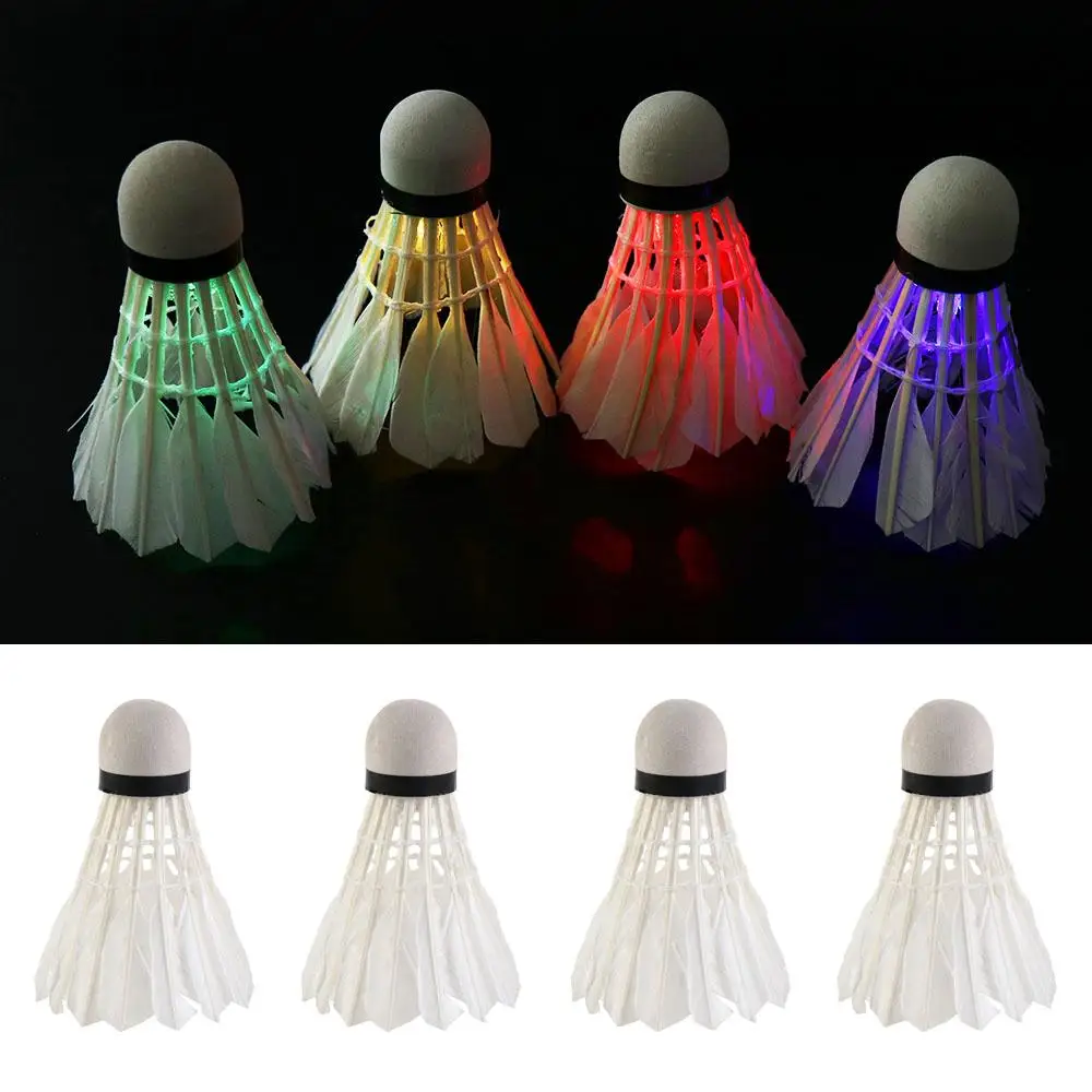 

Luminous LED Badminton Dark Night Lighting Balls Lighting Badminton Foam Head Glowing Luminous Shuttlecock Night Training