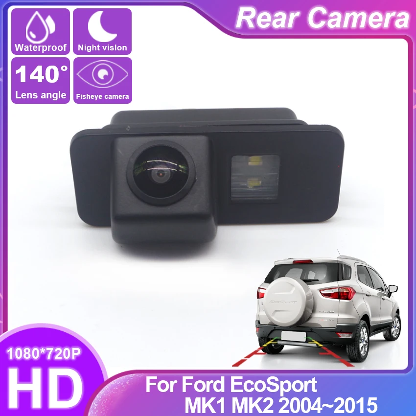 

Камера заднего вида для Ford EcoSport MK1 MK2 2004 ~ 2015 CCD Full HD Автомобильная камера ночного видения высокого качества RCA
