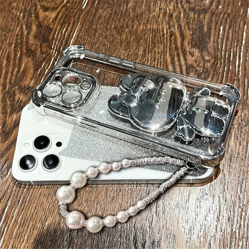 Rabbit Design Lanyard Phone Holder Case with Adjustable Strap