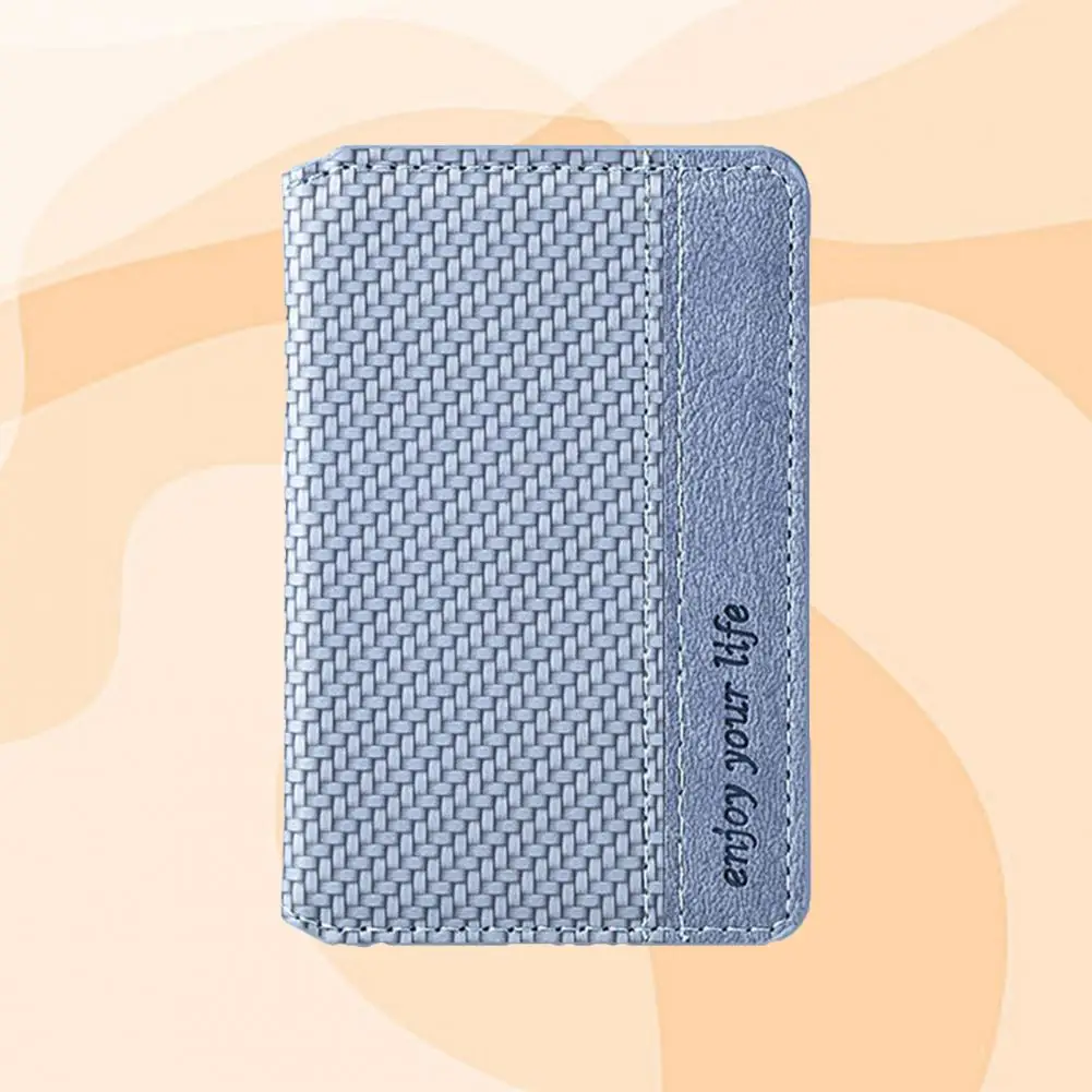 

Durable Phone Stand Faux Leather Magnetic Phone Card Holder Sticker Mount Versatile Lightweight Card Holder Phone Accessories