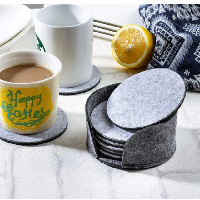 Felt Drink Coaster Set 6