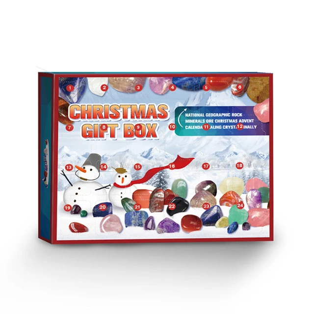 24PCS Blind Box Crystal Advent Calendar Rock Collection Xmas Countdown  Calendar Gift Box Christmas Box Boy Girl Gift - AliExpress