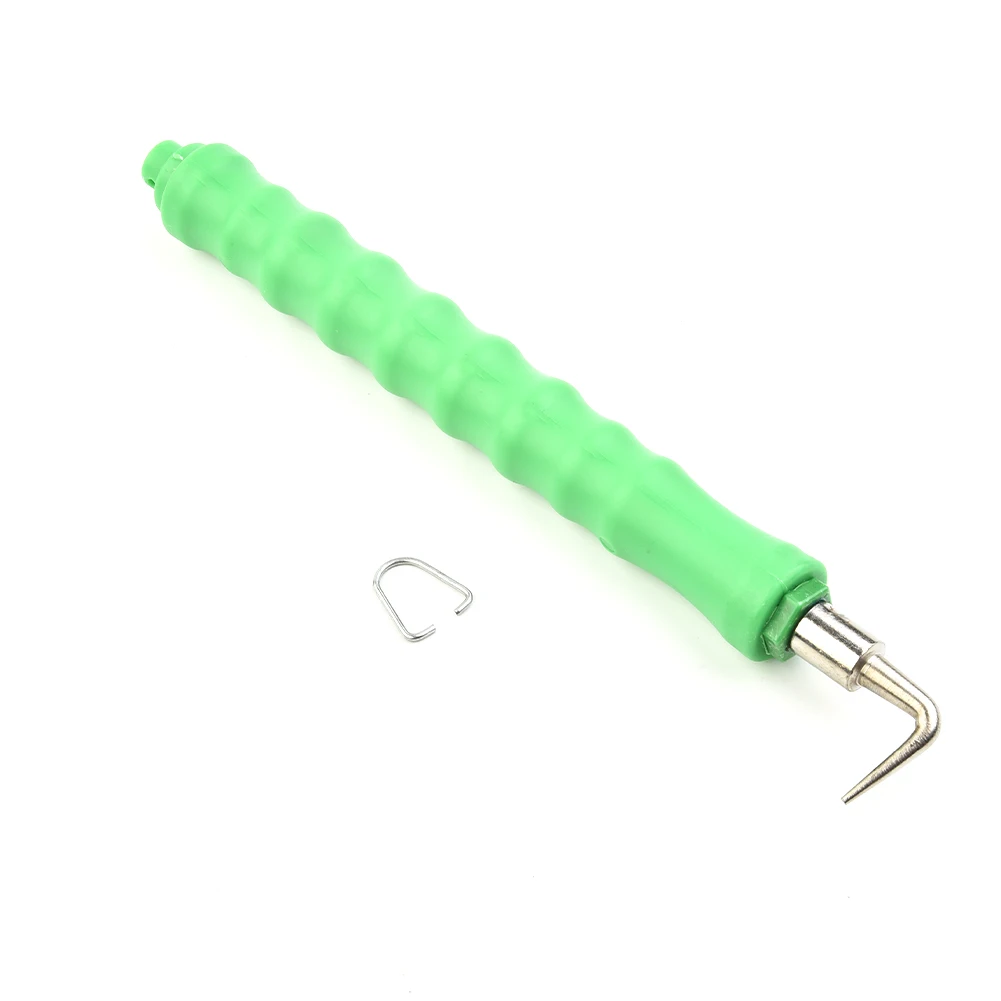 1Pc Tondo Per Cemento Armato Twister 260*27Mm Acciaio Gancio Di Legatura Antiscivolo Misura Semiautomatica Per Gancio Dritto Tondo Per Cemento Armato 