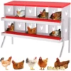 6 8 10 Grids Chicken Nesting Box for Laying Eggs Roll Away Nesting Boxes Easy Egg Collection Cleanable Pull Out Hen Roosting Box 1