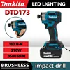 Makita 18V LXT Cordless Impact Driver DTD173 Brushless Electric Drill Screwdriver Wood/Bolt T1/T2-Mode Twin LED Light 180 N·m 1