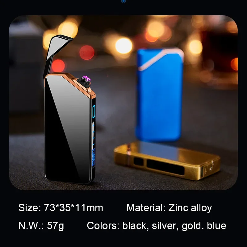 2025 New Laser Electric Lighter Rechargeable Pocket Plasma Lighter Windproof Type-C Portable Electronic