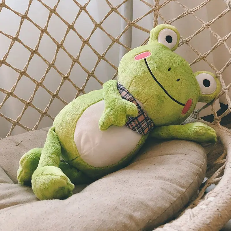 

Kawaii Dressing Frog Plush Toy Stuffed Animal Fluffy Frog Figure Doll Soft Pillow For Children Boys Girls Birthday Gifts