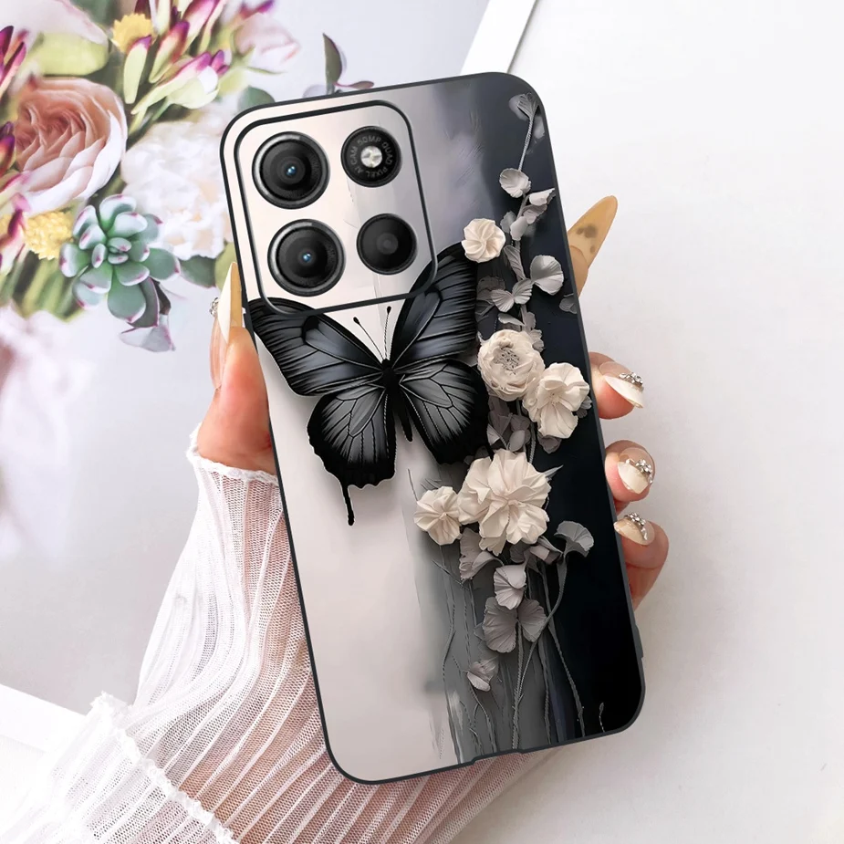 Butterfly Painted Soft Silicone Case - Enhanced Protection for Motorola Moto G Series