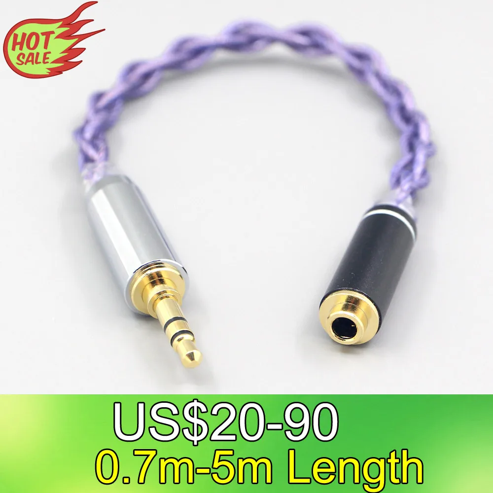 

Type2 1.8mm 140 cores litz 7N OCC Headphone Cable For 3.5mm xlr 6.5 2.5mm male 4.4mm Male to 3.5mm female Ifi Zen DAC LN007903