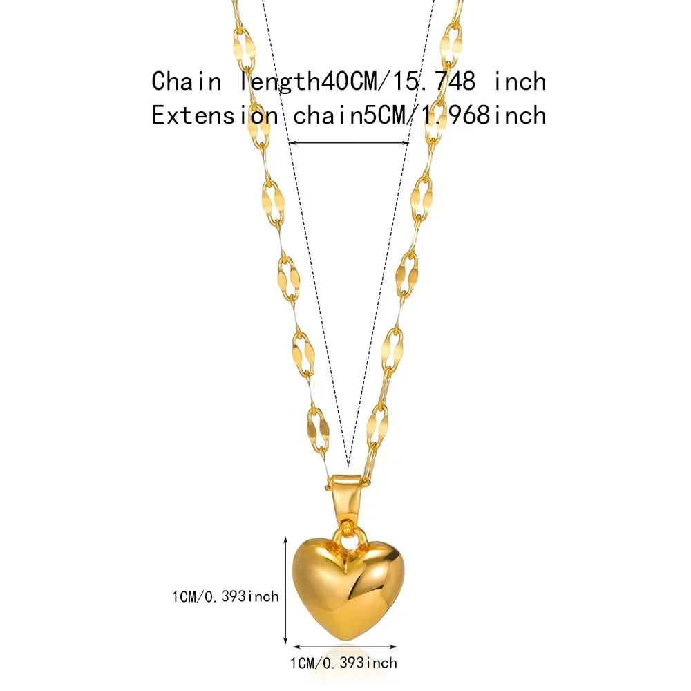Stainless Steel Gold Beloved Charm Pendant Necklace - Image 6