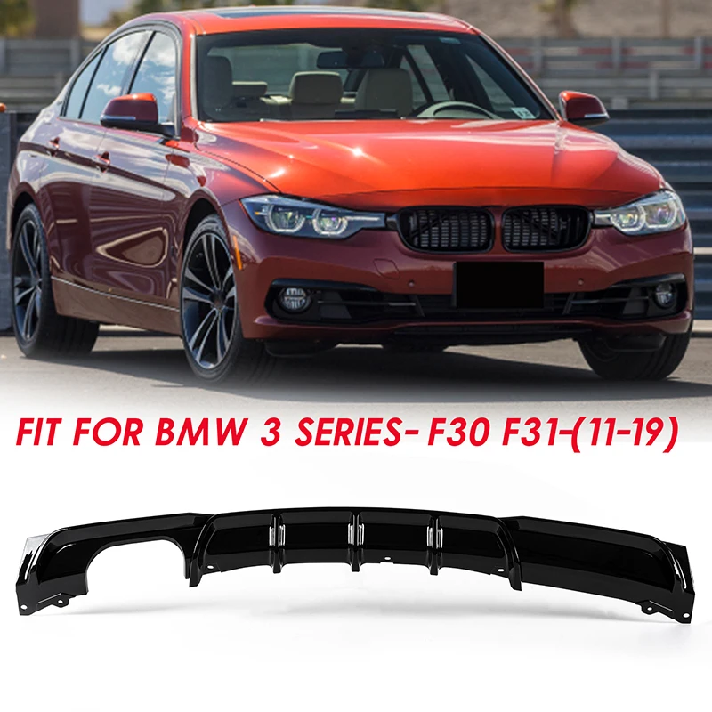 Misura Per Bmw Serie 3 F30 F31 F35 2012-2019 M3 Sport Car M Performance Style Diffusore Posteriore Labbro Anteriore Tronco Spoiler Porta Singola