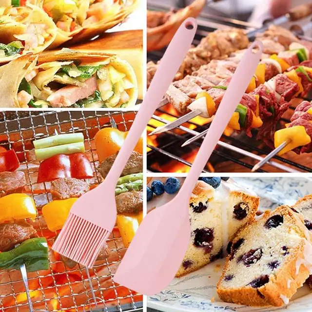 Főző Kefe Kaparó Szilikon Basting Olajkefe Hordozható Barbecue Desszertek Sütőolaj Pulyka Konyhai - Image 5