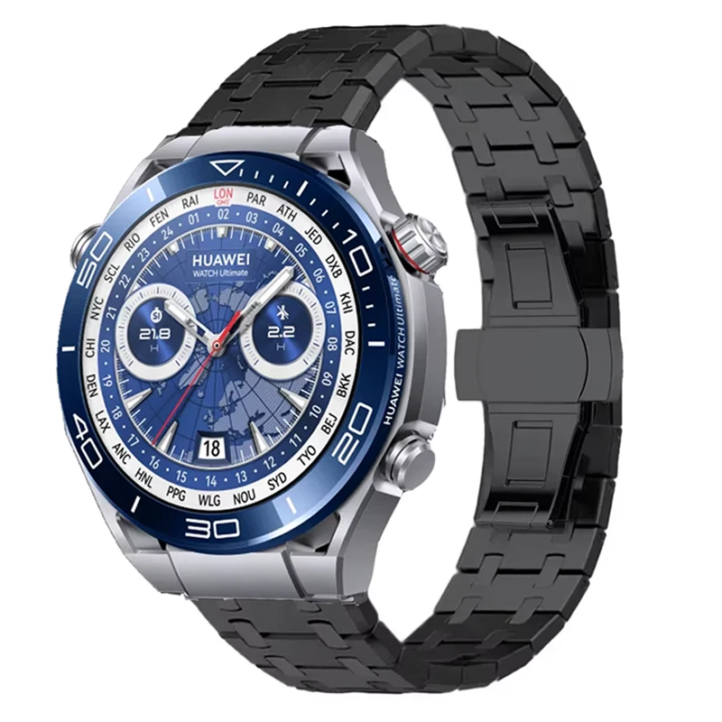Premium 22mm Stainless Steel Luxury Watch Band