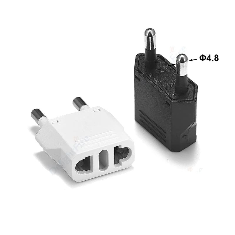 KR Plug Adapter 4.0 To 4.8 mm Converter US To EU Travel Adapter 250V 6A Electrical Socket AC Outlets Power Charge Wall Socket plug adapter electrical socket power socket