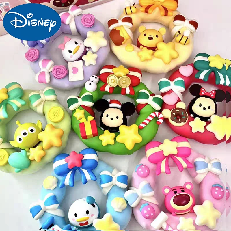 Genuine Disney Christmas Blind Box Tusmtusm Topolino Donald Duck Winnie The Pooh Minnie Mystery Surprise Box Figure Toys