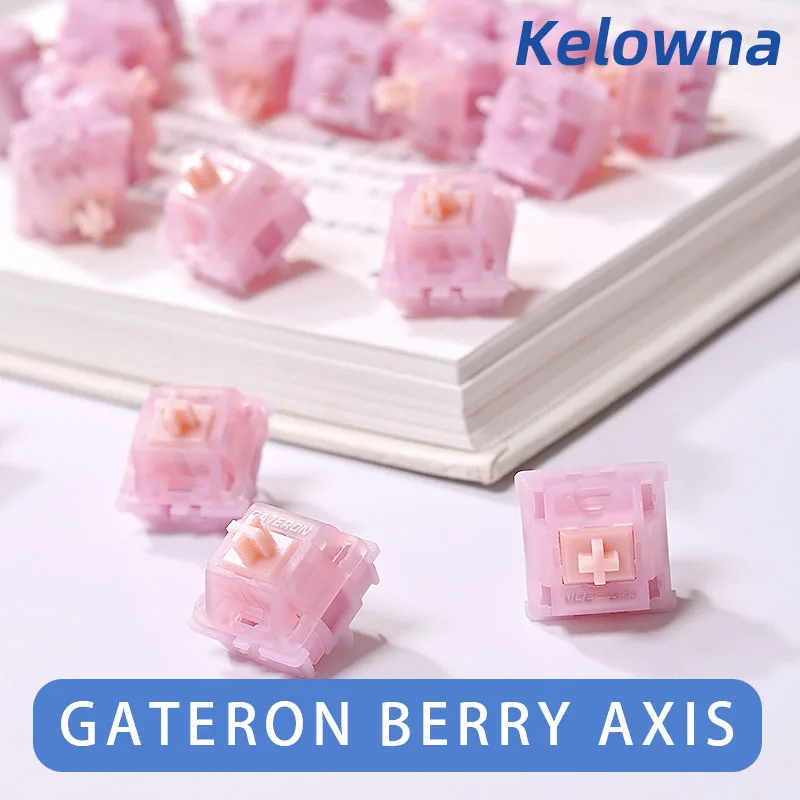 Gateron swag keys 스위치 POM RGB 5 핀 핑크 스위치 62g 선형 기계식 키보드 사용자 정의 스위치 샤프트 원래 Kelowna 축 AliExpress
