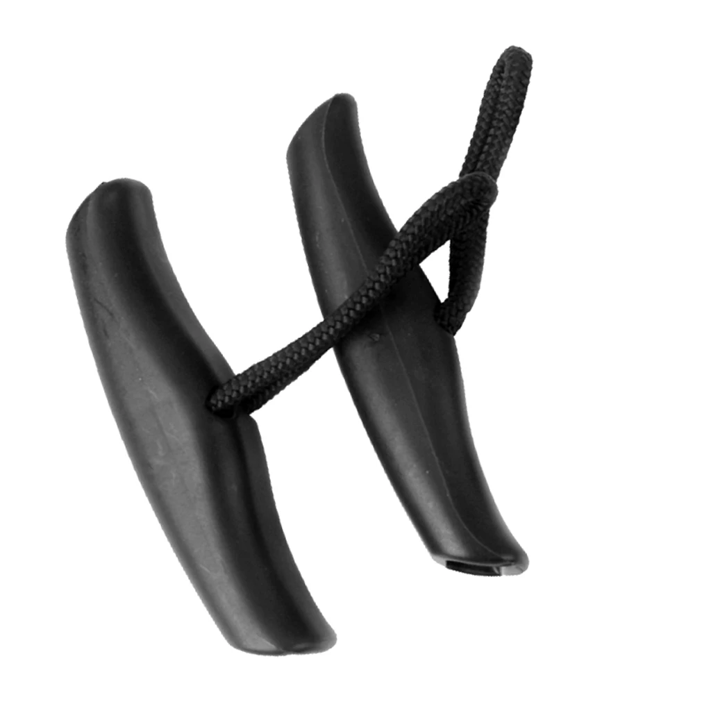 2 Pcs Nylon Universal Kayak Pull Handle Replacement Parts Durable Carrying Handle Front Rear with Cord for Canoe Boat Kayaking