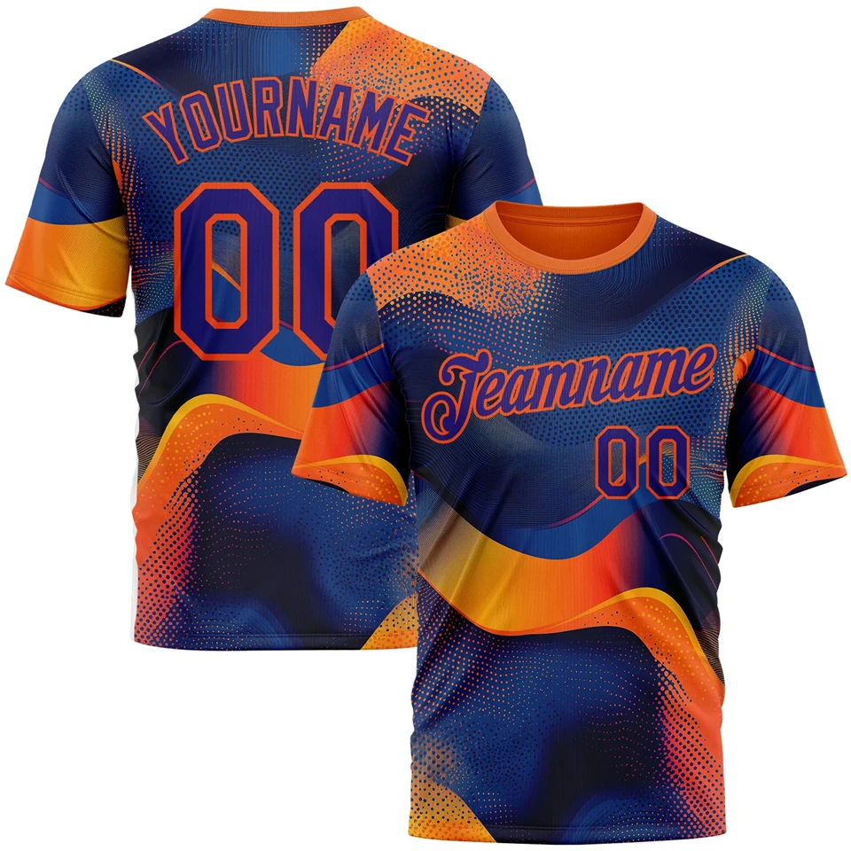 Personalizzazione Uniformi della squadra della maglia sportiva fai-da-te per uomo Nome personalizzato Nome della squadra Numero T-shirt con stampa 3D T-shirt casual oversize - immagine 6