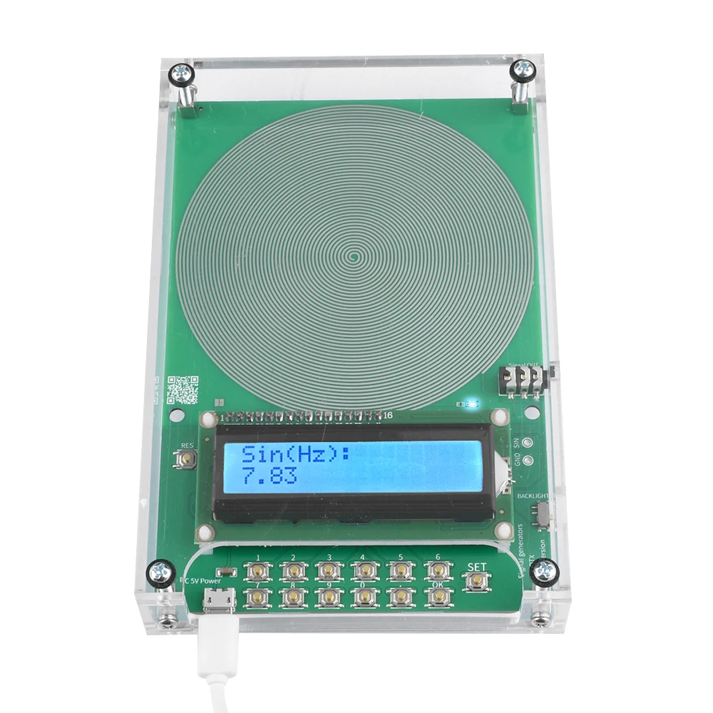 7.83HZ Schumann Wave Generator Pure Sine Frequency Modulation Signal Generator 0.01Hz~30000Hz Frequency Modulation 4