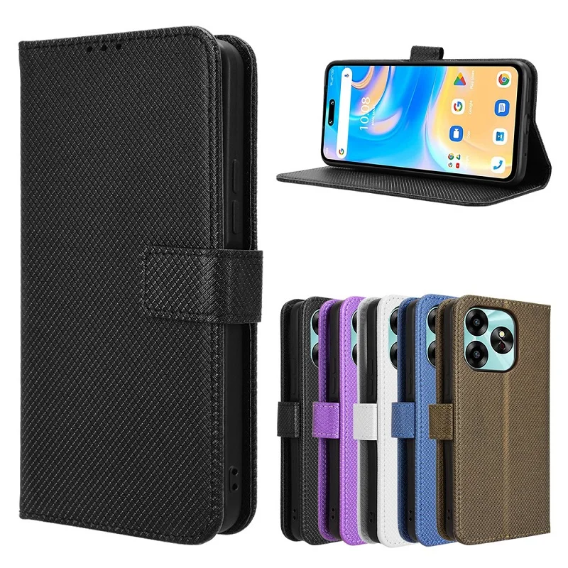 Leather Flip Book Stand Case with Card Protection