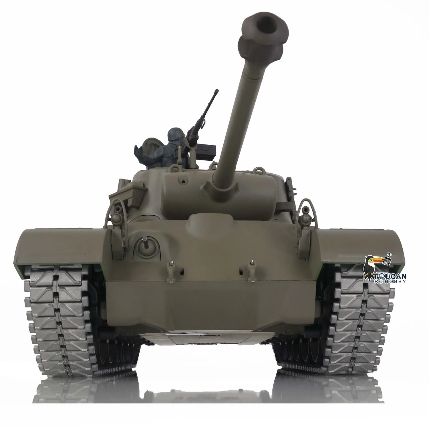 HENG LONG M26 Pershing RTR RC Tank 3838 1/16 Scale 7.0 Upgraded Metal Tracks Gearbox Idler Remote Controller Toys TH17304-SMT4 5