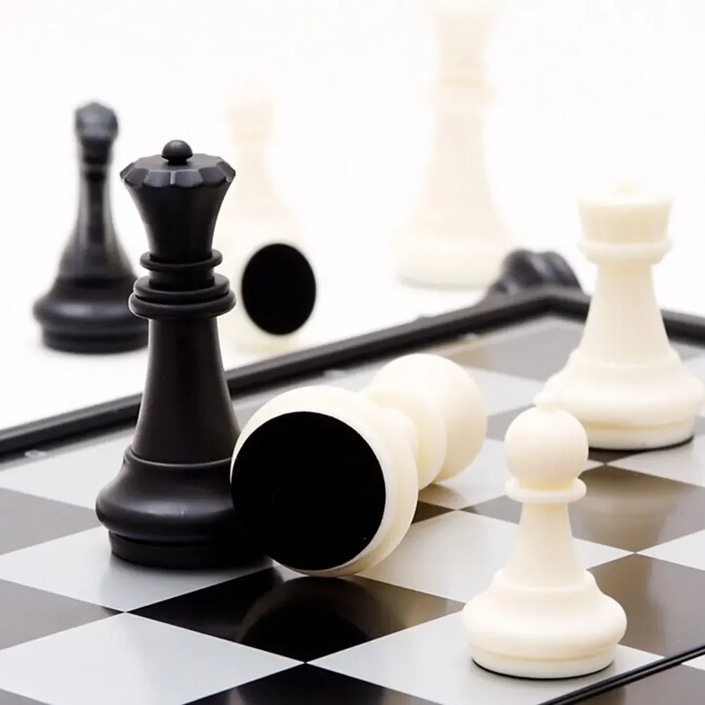 Folding Magnetic Chess Board Game For Adult Kids Beginner 19.5*19.5cm