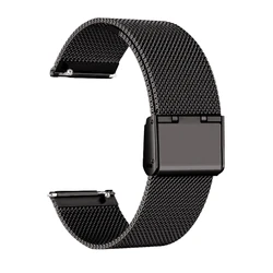 Premium Metal Strap for Men's Smartwatch - Sleek and Durable Design (Mesh black)