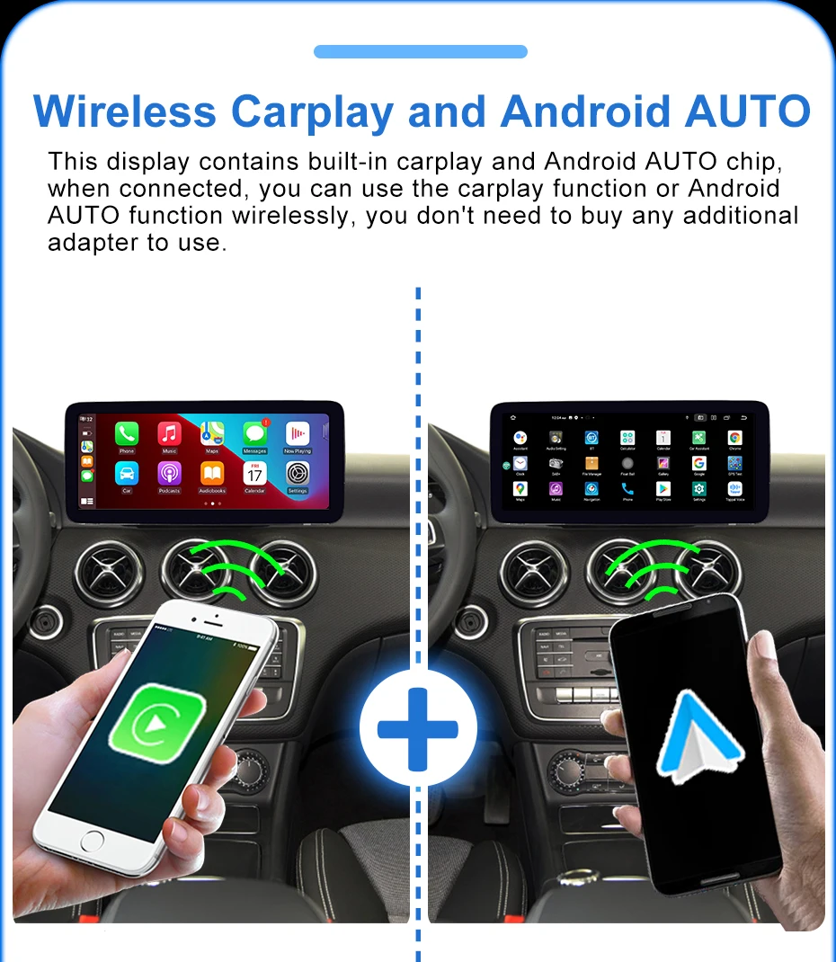 Drahtloses Carplay Android Auto Autoradio 12,5 Zoll Linux Touchscreen für Mercedes-Benz A-Klasse CLA GLA W176 W117 X156 2012-2020 GPS – Detail 8