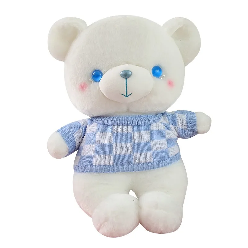 New 35-70cm Lovely Giant Sweater Teddy Bear Peluche Toys Stuffed Soft Animal Pillow Kawaii Bear Dolls Cushion Valentine's Gift