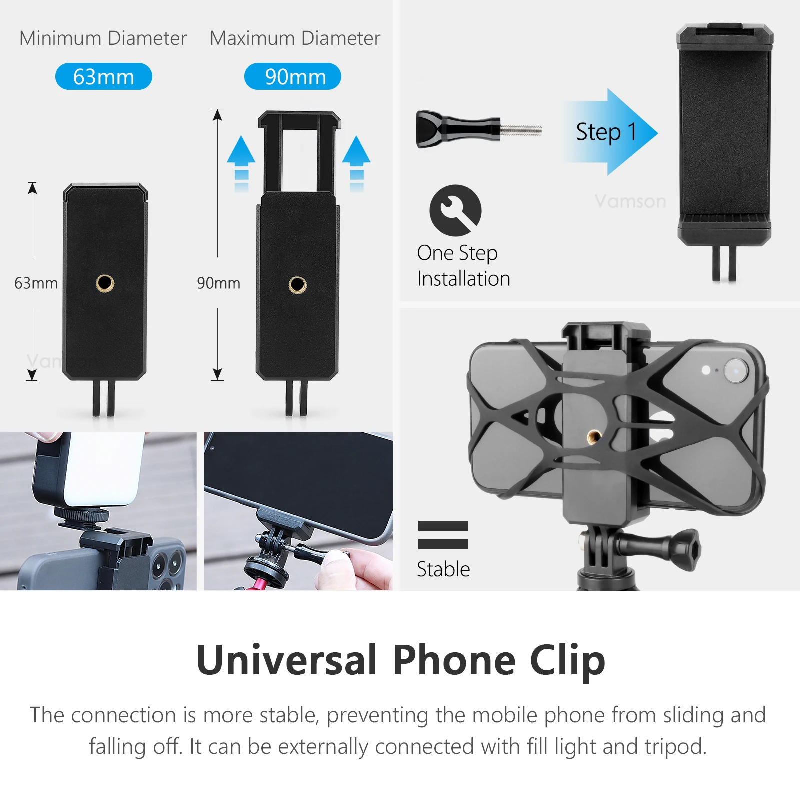 Support d'appareil universel Wunderlich - noir - R