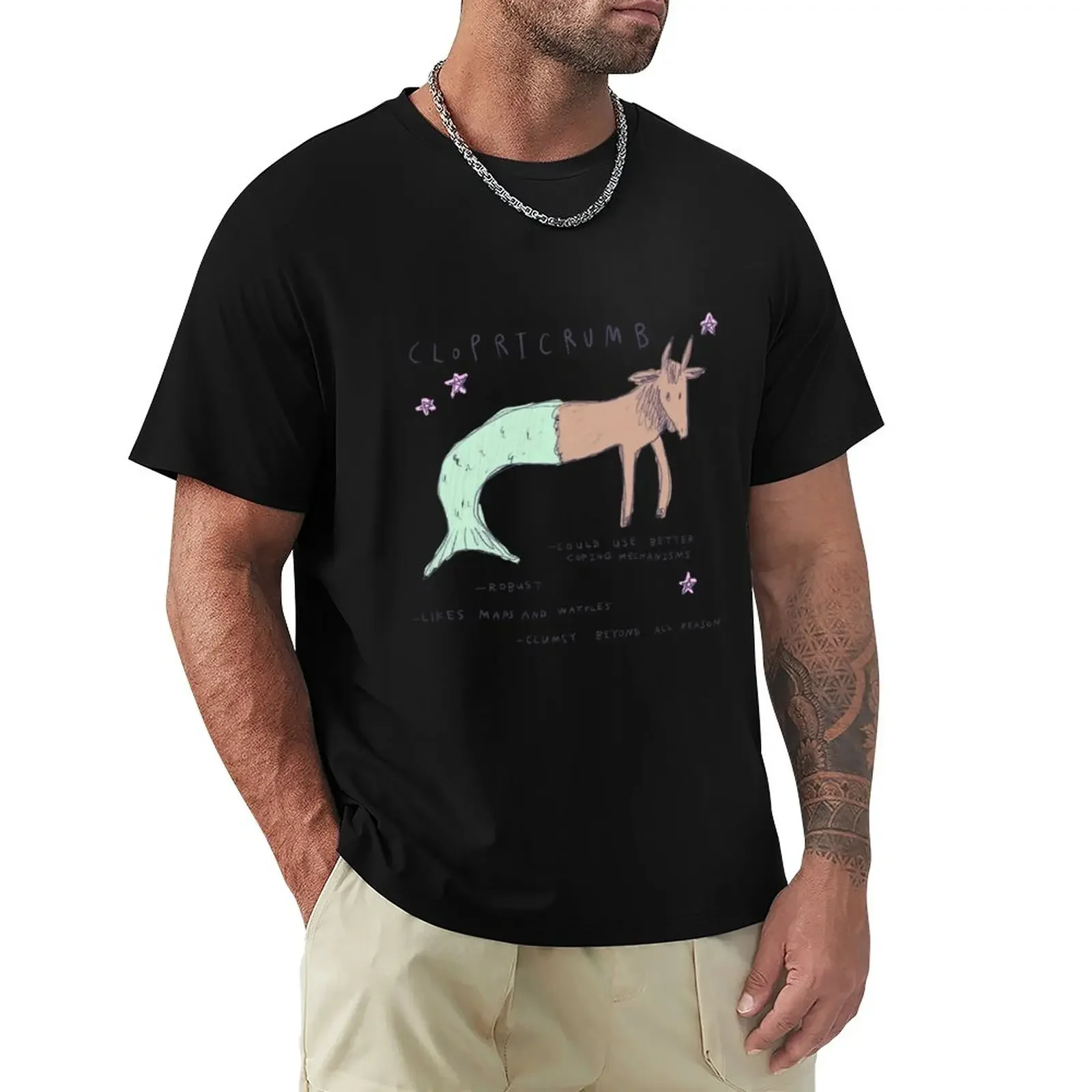 

Clopricrumb the Clumsy yet Robust Goat-Fish - HorrorScoops Asstrology T-Shirt korean fashion tops customizeds tshirts for men