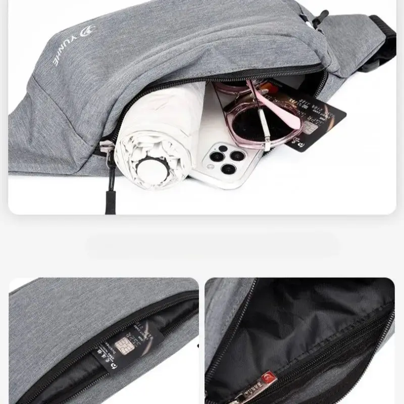 Unisex Casual Waist Pouch - Stylish & Spacious Travel Belt Bag
