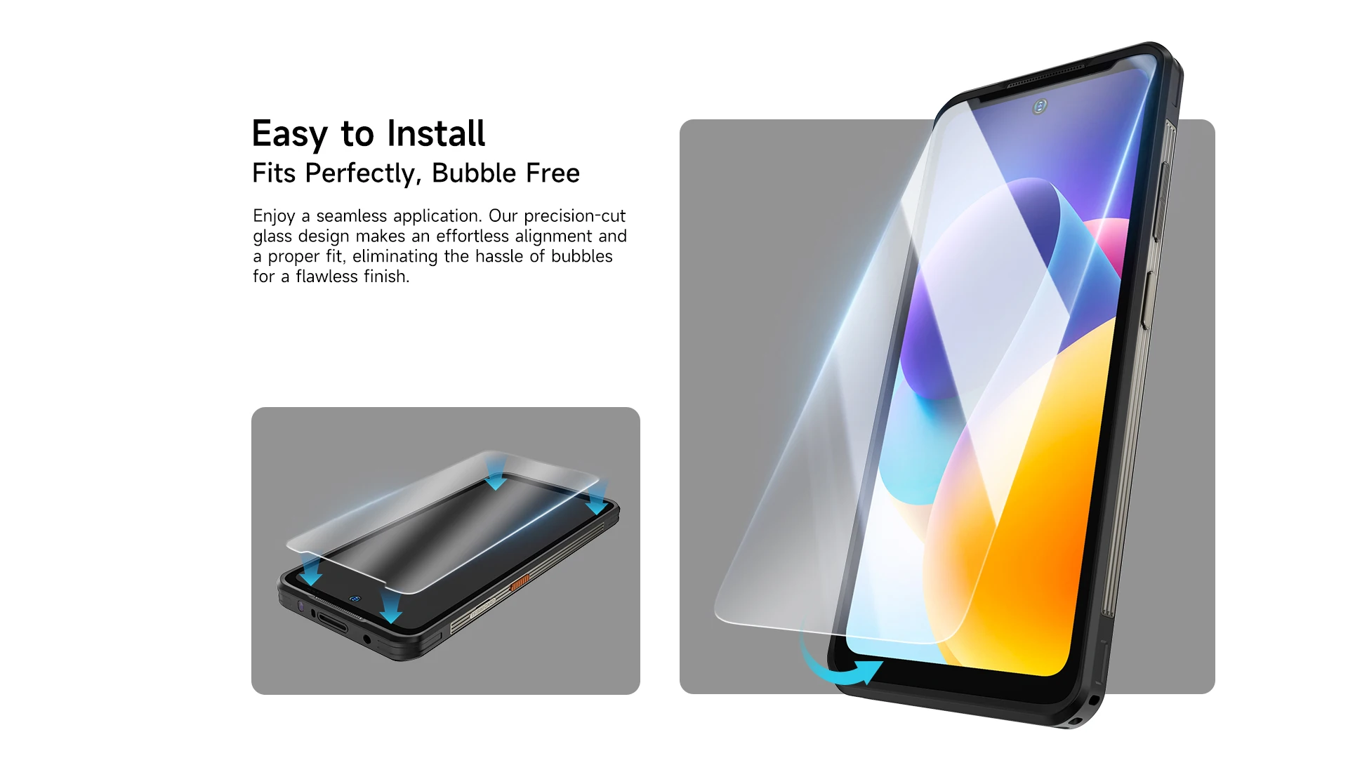 Premium 2PCS Anti-Fingerprint Tempered Glass Screen Protector - HD Clarity & Anti-Scratch