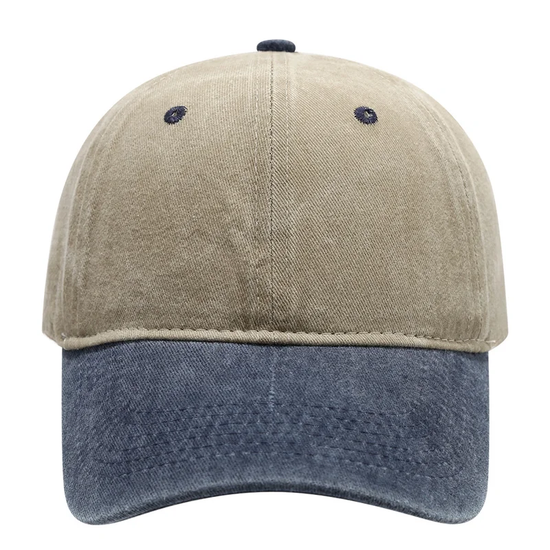 Unisex Vielseitige farblich passende gewaschene Baseballmütze Männer und Frauen Casual Sport Light Plate Cap Frühling Sommer Snapback Sonnenhüte – Detail 5