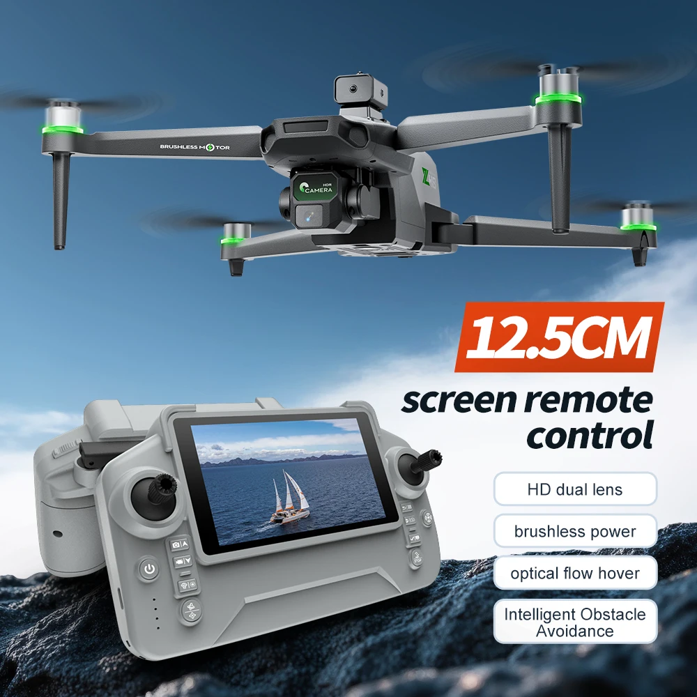 NUOVO Drone Mini ZH8 con Fotocamera 8K HD, GPS, WiFi 5G, Motori Brushless, Quadricottero Pieghevole con Telecomando e Schermo, Giocattoli e Regali per Bambini - Image 2