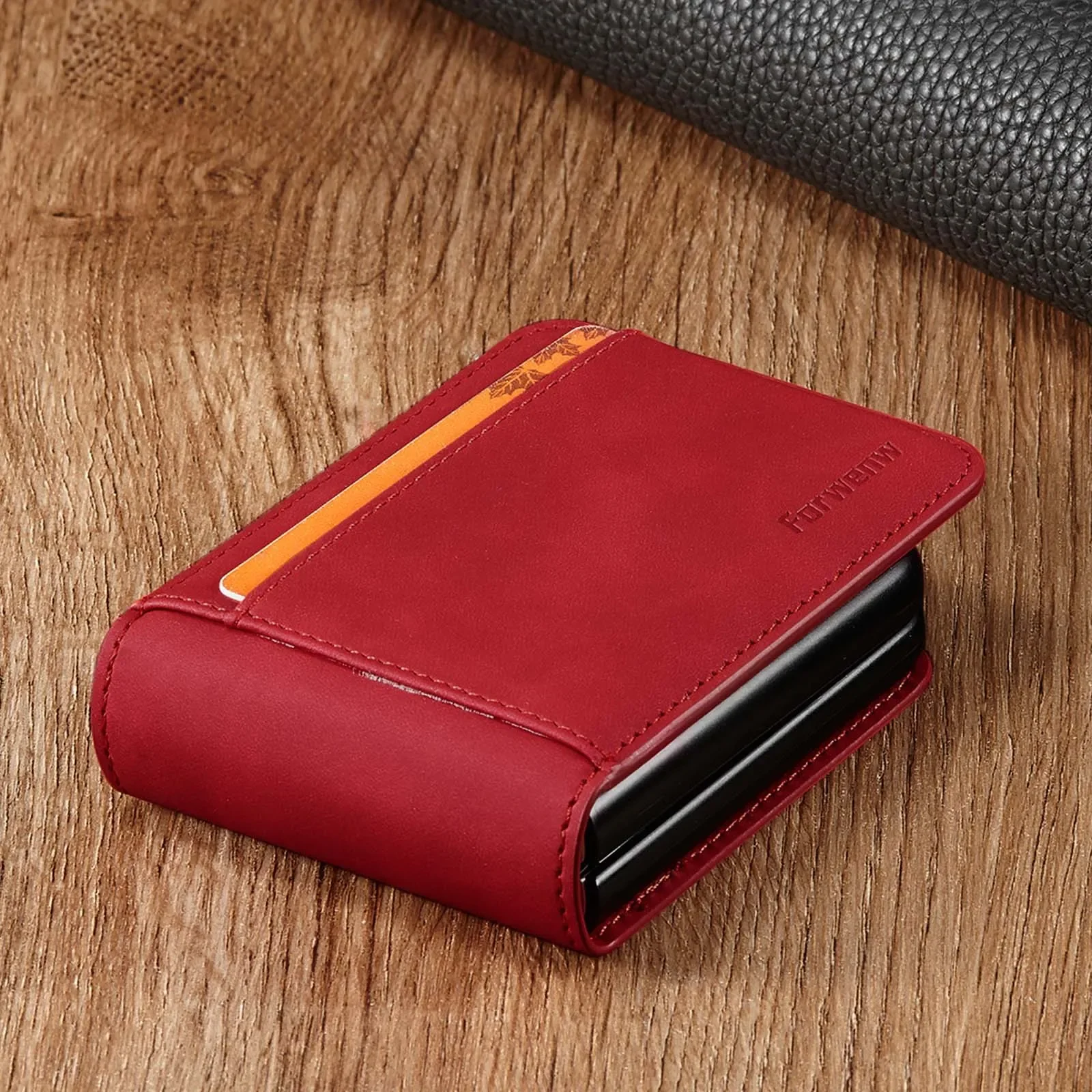 Premium Flip Leather Wallet Phone Case with Card Slot & Magnetic Closure
