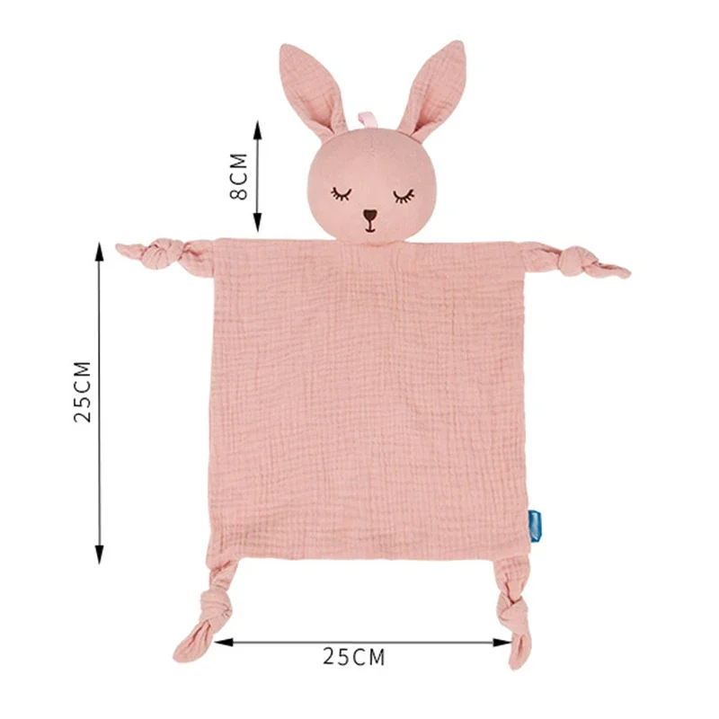 Baby Cotton Muslin Comforter Blanket Soft Newborn Sleeping Dolls Kids Fashion Sleep Toy