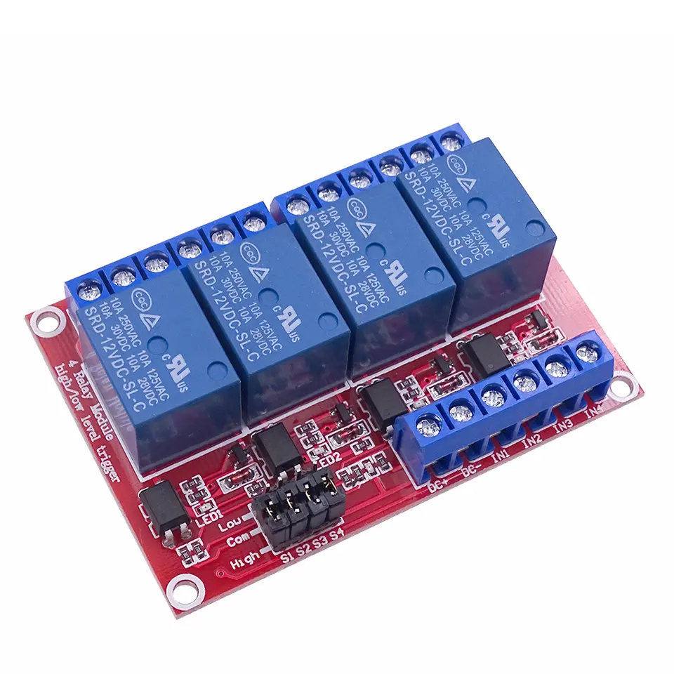 1 2 4 6 8 Channel Relay Module Board Shield with Optocouple High and Low Level Trigger for arduino Raspberry pi DC 5V 12V 24V image 4