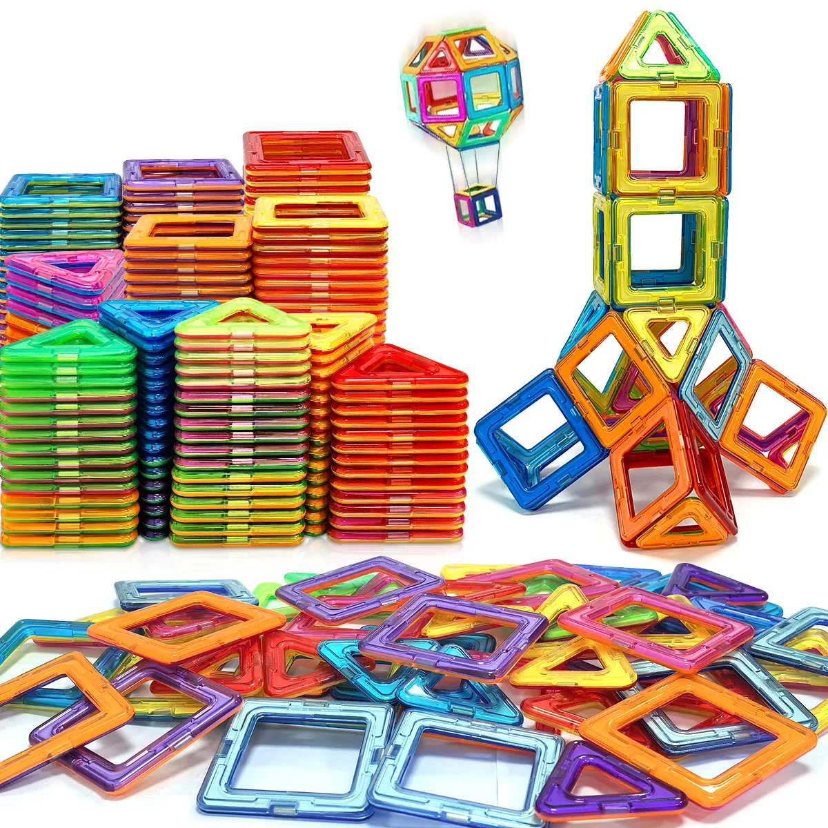 Big Size Magnetic Building Blocks - 3D STEM Educational Constructor Set ...