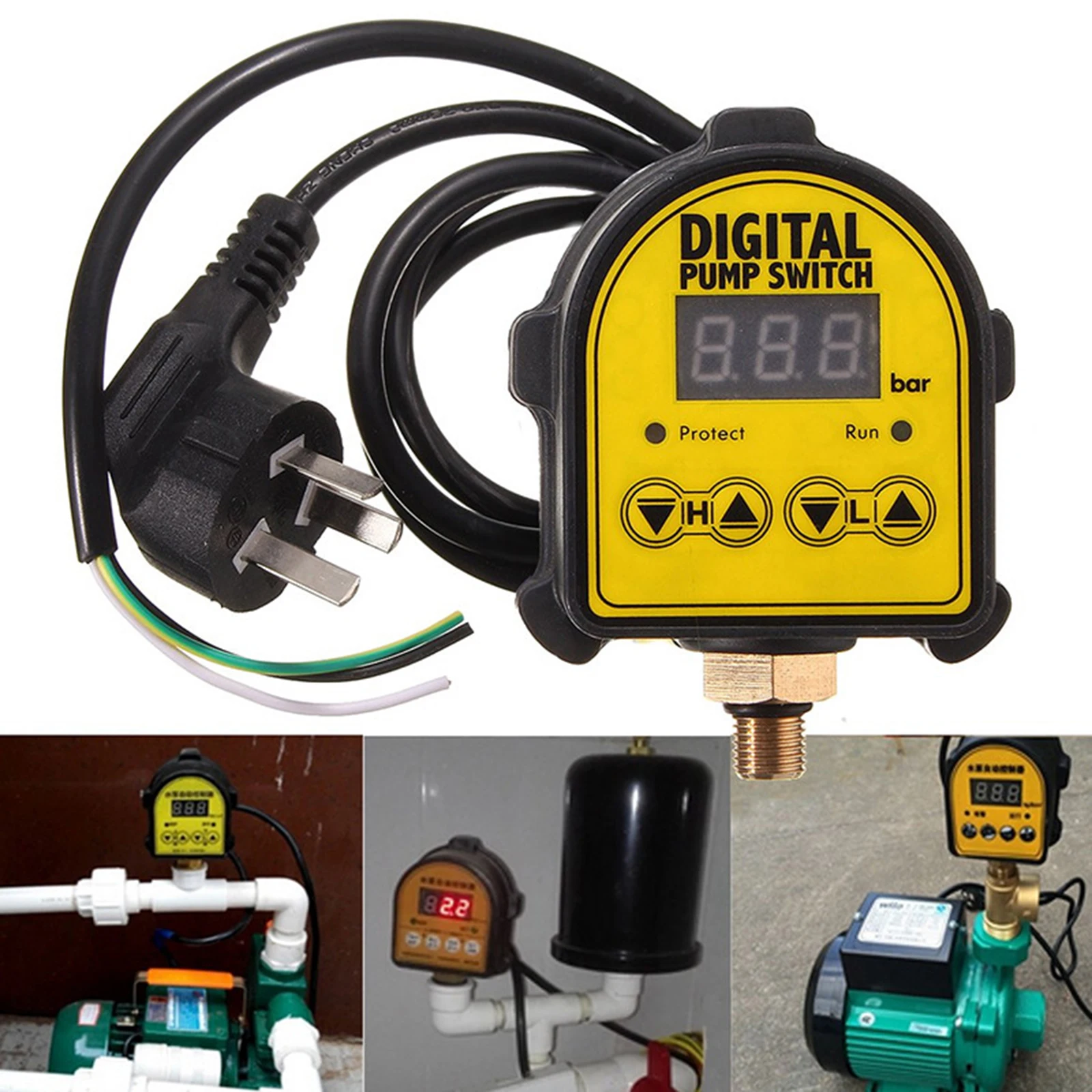 Pressure-Controller-Switch-0-10-Bar-1-2-Interface-220V-Auto-Digital ...