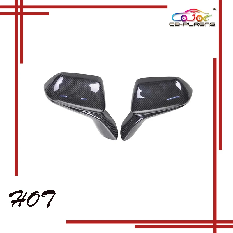 

2016 2017 For Chevrolet Camaro Add On Style Gloss Black Real Dry Carbon Fiber Mirror Cover Body Side Rear View Mirror Cover