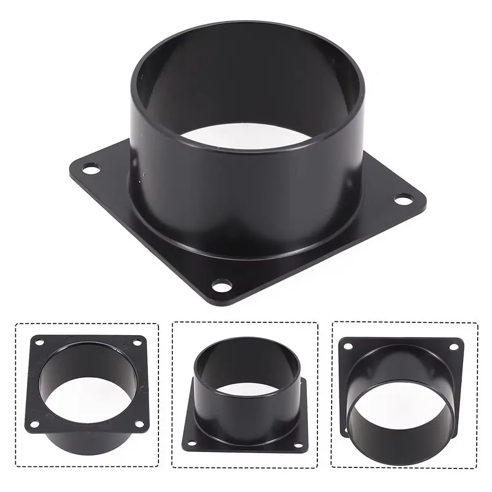 1Pc Durable Flange Connector 75/100/120/150mm Pipe Fitting Square Bottom Air Inlet And Outlet Air Ducting Connection Flange
